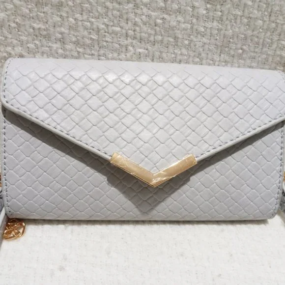 Urban Expressions Hester Gray Crossbody Bag - Picture 2 of 6